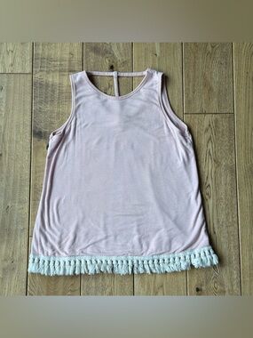Area Code 407 Fringe Hem Tank Top size 8